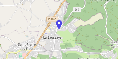 Carte OpenStreetMap — 4 place du Cloître, La Saussaye