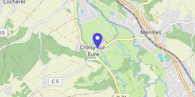 Carte OpenStreetMap — 17 route de Ménilles, Croisy-sur-Eure
