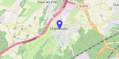 Carte OpenStreetMap — 8 Grande-Rue, Chemaudin-et-Vaux