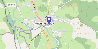 Carte OpenStreetMap — 2 place de la Mairie, Meaulne-Vitray