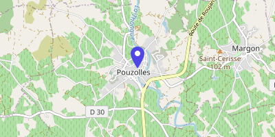 Carte OpenStreetMap — 4 rue Martial-Calas, Pouzolles