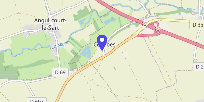 Carte OpenStreetMap — 1 rue des Larris, Courbes