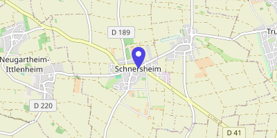 Carte OpenStreetMap — 2 A rue Grange-Dimère, Schnersheim