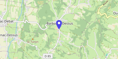 Carte OpenStreetMap — Place des Loubates, Barbazan-Dessus