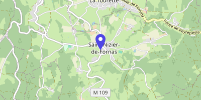 Carte OpenStreetMap — 8 rue de la Mairie, Saint-Nizier-de-Fornas