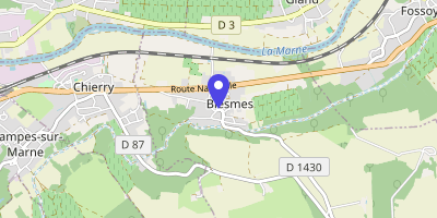 Carte OpenStreetMap — 2 place de la Mairie, Blesmes