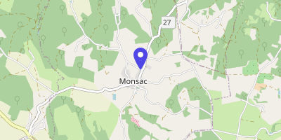 Carte OpenStreetMap — 33 route de La Mairie, Monsac