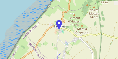 Carte OpenStreetMap — 2 place de la Mairie, Escalles