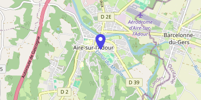 Carte OpenStreetMap — 1 place de l'Hôtel-de-Ville, Aire-sur-l'Adour