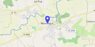 Carte OpenStreetMap — 24 place Robert-Darniche, Monségur