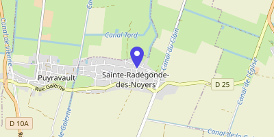 Carte OpenStreetMap — 1 place de la Mairie, Sainte-Radégonde-des-Noyers