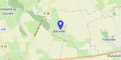 Carte OpenStreetMap — 180 allée des Sapins, Barville