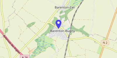 Carte OpenStreetMap — 2 rue du Tille, Barenton-Bugny