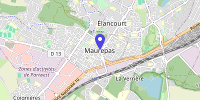 Carte OpenStreetMap — 2 place Charles de Gaulle, Maurepas