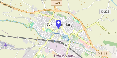 Carte OpenStreetMap — 22 cours de la République, Castelnaudary