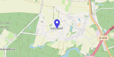 Carte OpenStreetMap — 1 place Eugène-Forêt, Larnaud