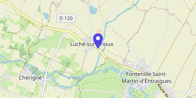 Carte OpenStreetMap — 19 route de Brioux, Luché-sur-Brioux