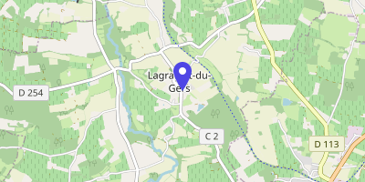 Carte OpenStreetMap — Le Village, Lagraulet-du-Gers