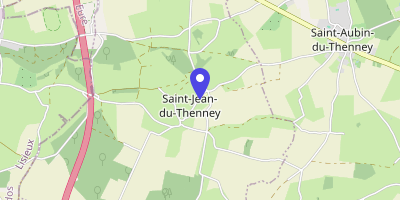 Carte OpenStreetMap — 5 le Bourg, Saint-Jean-du-Thenney