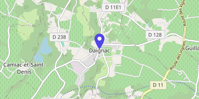 Carte OpenStreetMap — 91 route du bourg, Daignac