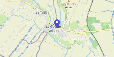 Carte OpenStreetMap — 27 rue de l'Église, Le Gué-de-Velluire