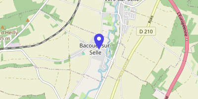 Carte OpenStreetMap — 1 place du Général-de-Gaulle, Bacouel-sur-Selle