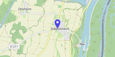 Carte OpenStreetMap — 2 rue de l'Église, Diebolsheim