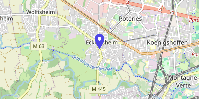 Carte OpenStreetMap — 9 rue du Général-Leclerc, Strasbourg