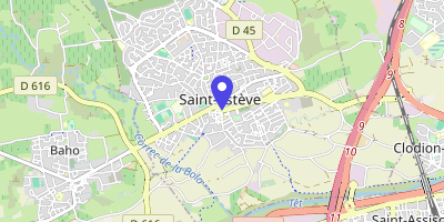 Carte OpenStreetMap — 5 rue de la République, Saint-Estève
