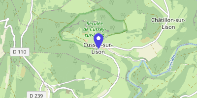 Carte OpenStreetMap — 7 Grande-Rue, Cussey-sur-Lison