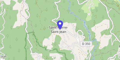 Carte OpenStreetMap — 18 place de la Mairie, Saint-Pierre-Saint-Jean