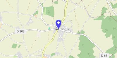Carte OpenStreetMap — 2 place Charles-de-Gaulle, Sainpuits