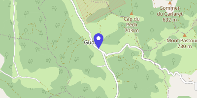 Carte OpenStreetMap — 25 route les Cazals, Gudas