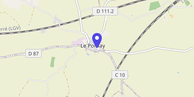 Carte OpenStreetMap — 3 rue du Chemin-de-César, Le Poislay