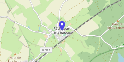 Carte OpenStreetMap — 1 place du Général-de-Gaulle, Réchicourt-le-Château