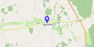 Carte OpenStreetMap — 29 rue de la Mairie, Baudres