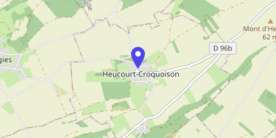 Carte OpenStreetMap — Place de la Mairie, Heucourt-Croquoison
