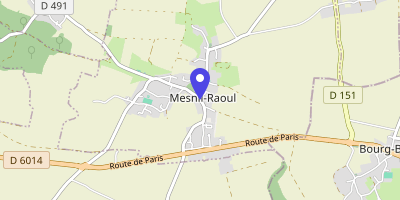 Carte OpenStreetMap — 54 rue de la Mairie, Mesnil-Raoul