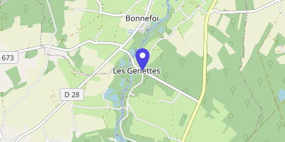 Carte OpenStreetMap — 8 Le Bourg, Les Genettes