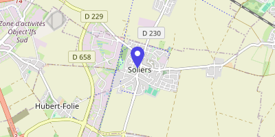 Carte OpenStreetMap — 8 rue des Écoles, Soliers
