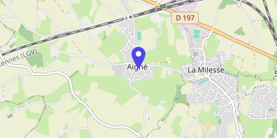 Carte OpenStreetMap — 3 rue de la Mairie, Aigné
