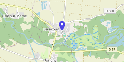 Carte OpenStreetMap — Place Gaudet, Larzicourt