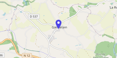 Carte OpenStreetMap — 8 place de la Mairie, Gandelain