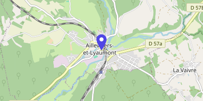 Carte OpenStreetMap — 1 place Pierre-Bolle, Aillevillers-et-Lyaumont