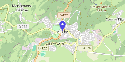 Carte OpenStreetMap — Rue du Général-de-Gaulle, Maîche