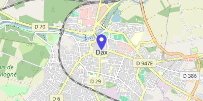 Carte OpenStreetMap — 12 rue Saint-Pierre, Dax
