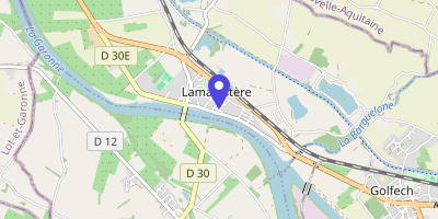 Carte OpenStreetMap — 1 allée Louis-Bourgeat, Lamagistère