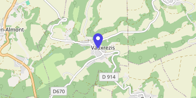 Carte OpenStreetMap — Place de l'Église, Vauxrezis