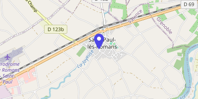 Carte OpenStreetMap — 50 rue du Colombier, Saint-Paul-lès-Romans
