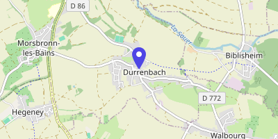 Carte OpenStreetMap — 40 rue Principale, Durrenbach
